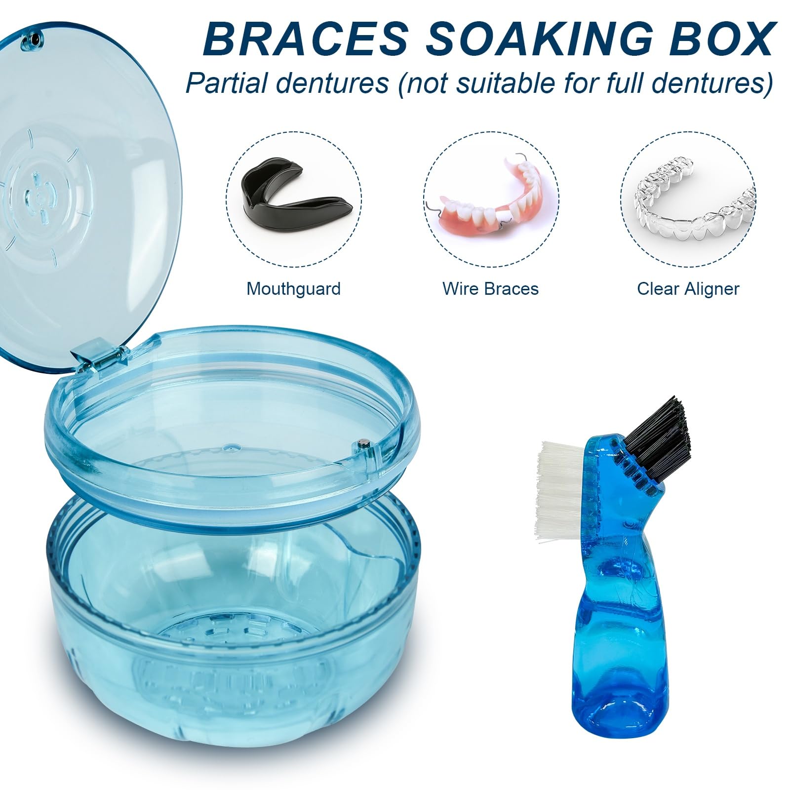 Leak-proof sealing ring on ACSKD denture cleaning case