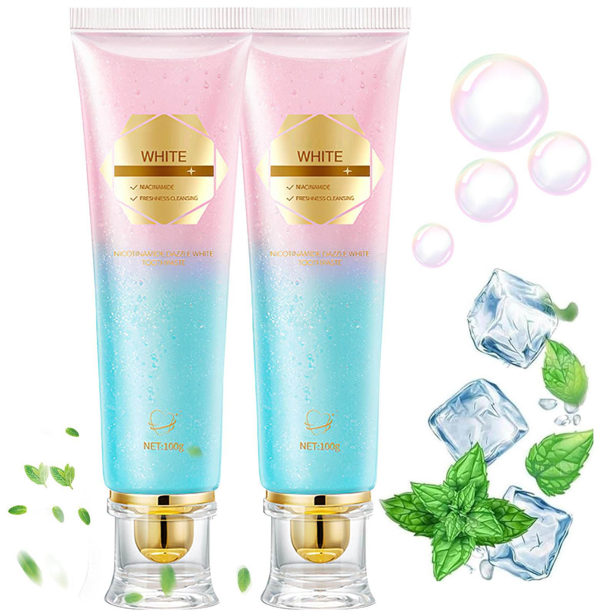 Front view of Acssart Niacinamide Whitening Toothpaste tube