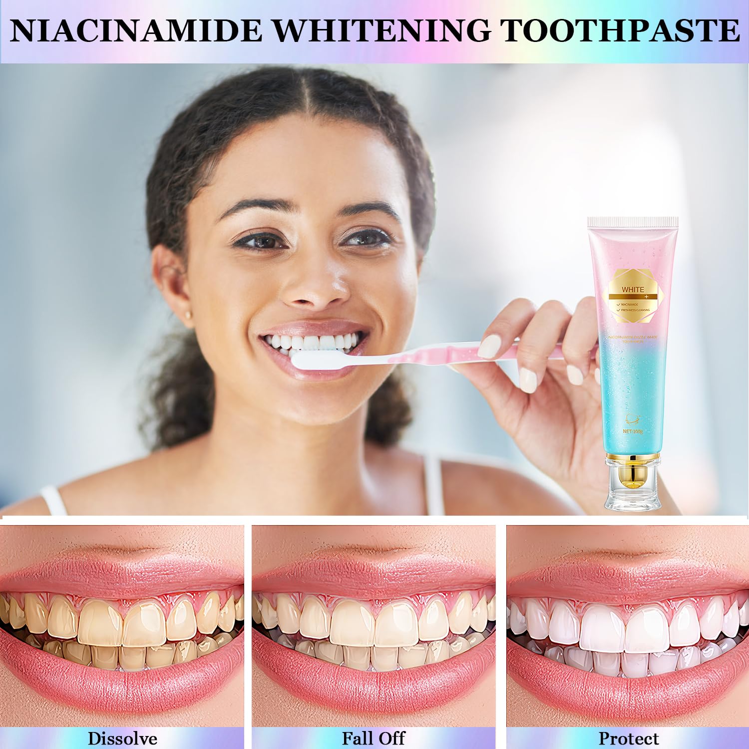 Acssart Niacinamide Whitening Toothpaste 2-pack packaging