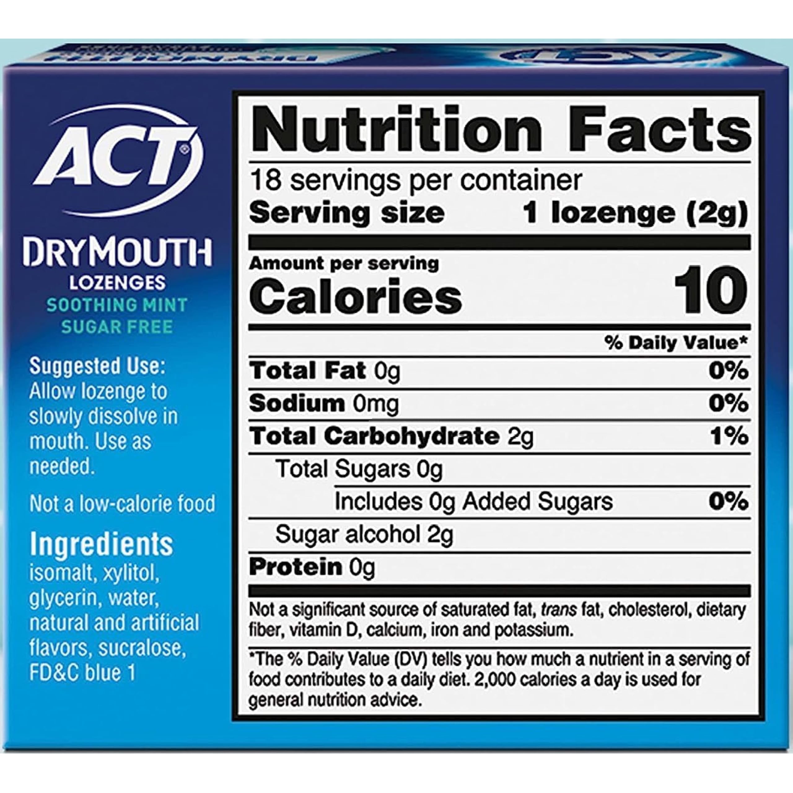 Compact mint lozenges pack suitable for travel and daily use
