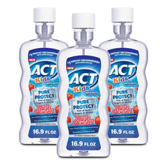 ACT Kids Simply Strawberry anticavity fluoride mouthwash bottle front