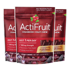 ActiFruit 20 soft chews multi-pack – front view