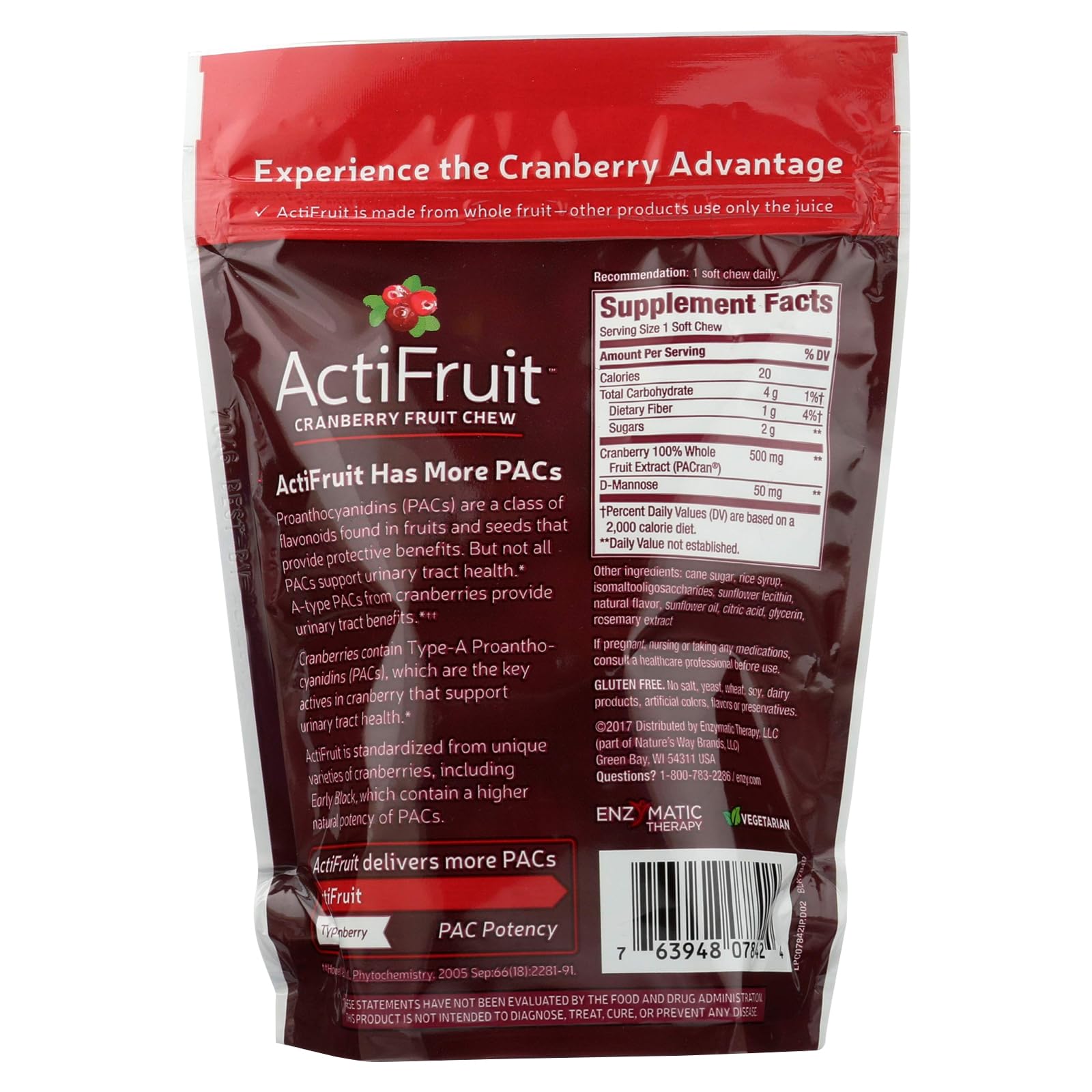 Whole cranberry nutrients concept visual