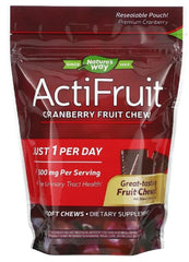 ActiFruit Cranberry Supplement with Cran-Max bottle and 20 soft chews