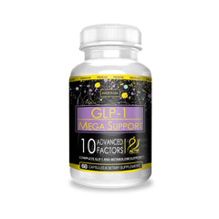 ACTIF GLP-1 Mega Support bottle label with 60 count