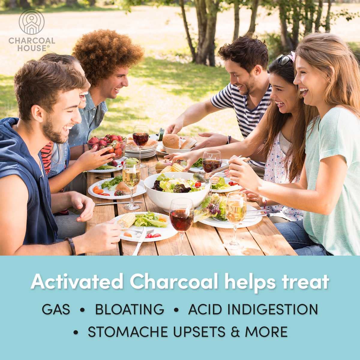 Activated charcoal capsules suitable for teeth whitening and internal use