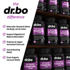 Coconut shell charcoal absorbent capsules