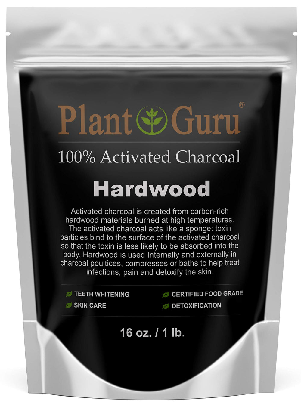 Activated charcoal powder 1 lb hardwood bag