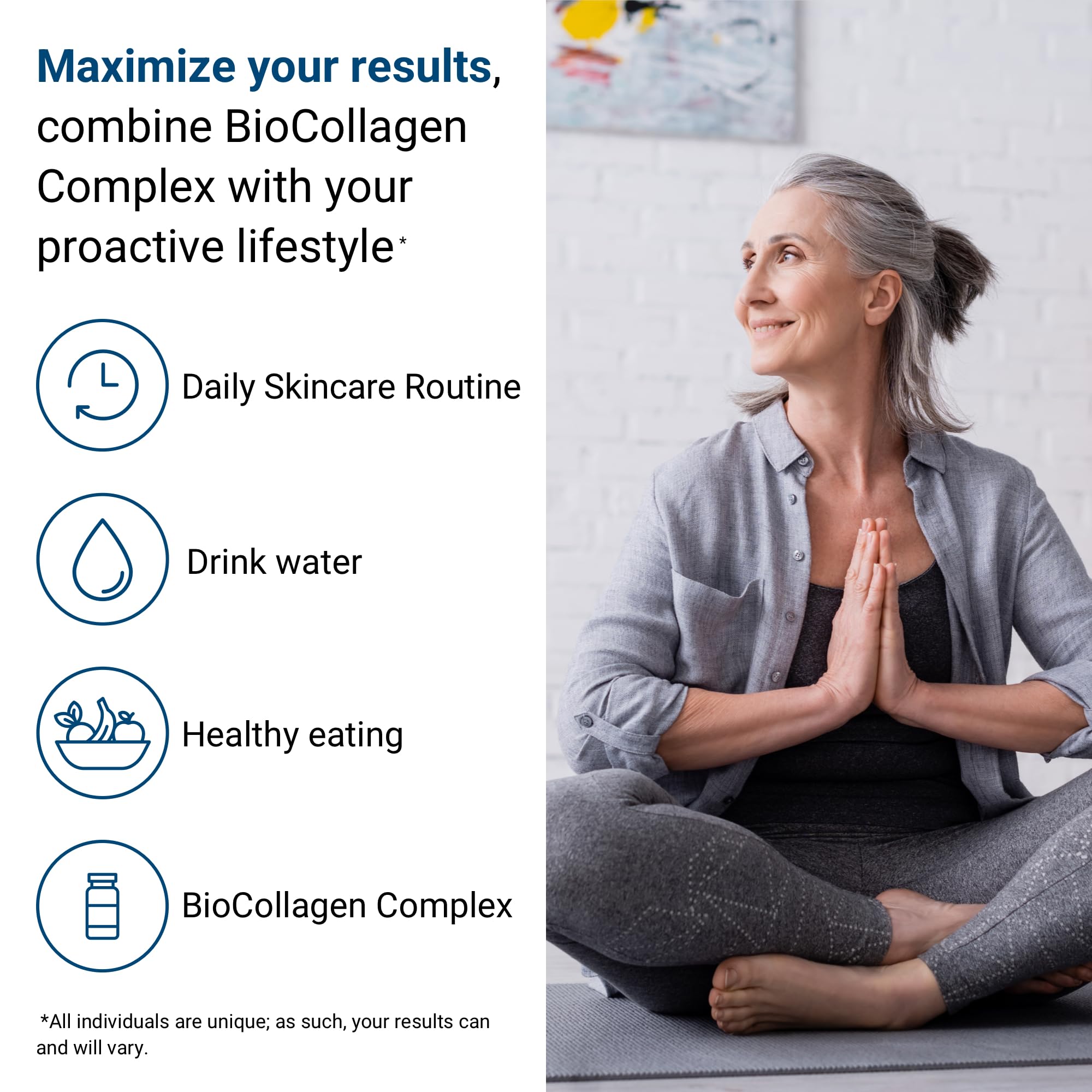ActivatedYou BioCollagen Complex backs joints and muscles for everyday flexibility.