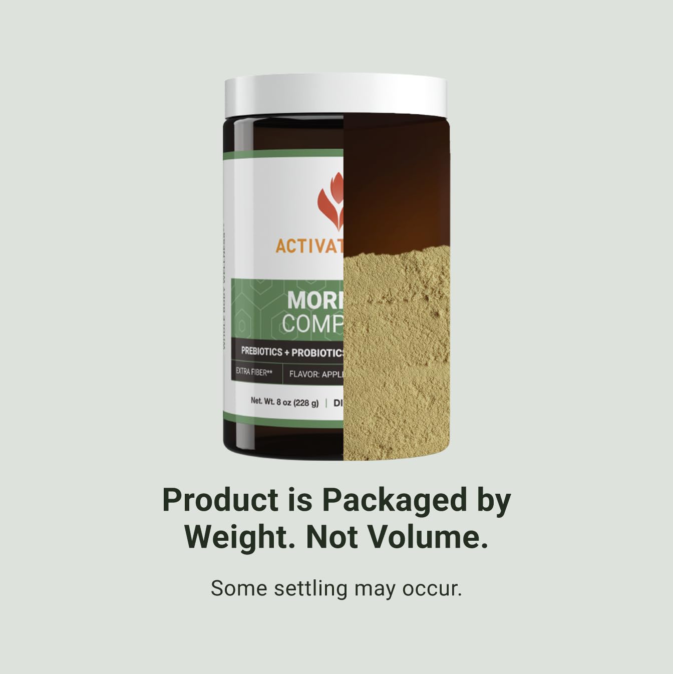 ACTIVATEDYOU label close-up displaying ingredient highlights and blends