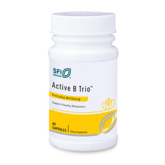 Active B Trio bottle label with SFI Health branding