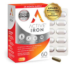 Active Iron 25mg 60 capsules - hero image
