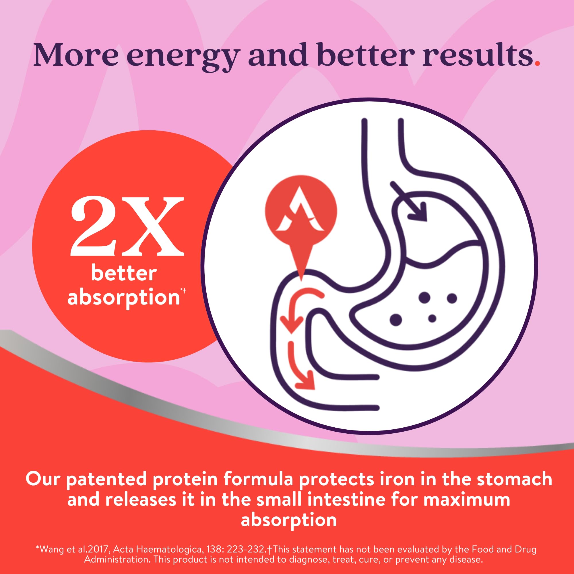 Ingredients and vitamins label for Active Iron Women’s Multivitamin
