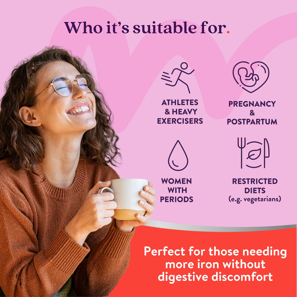 Gentle, non-constipating iron and multivitamin formula