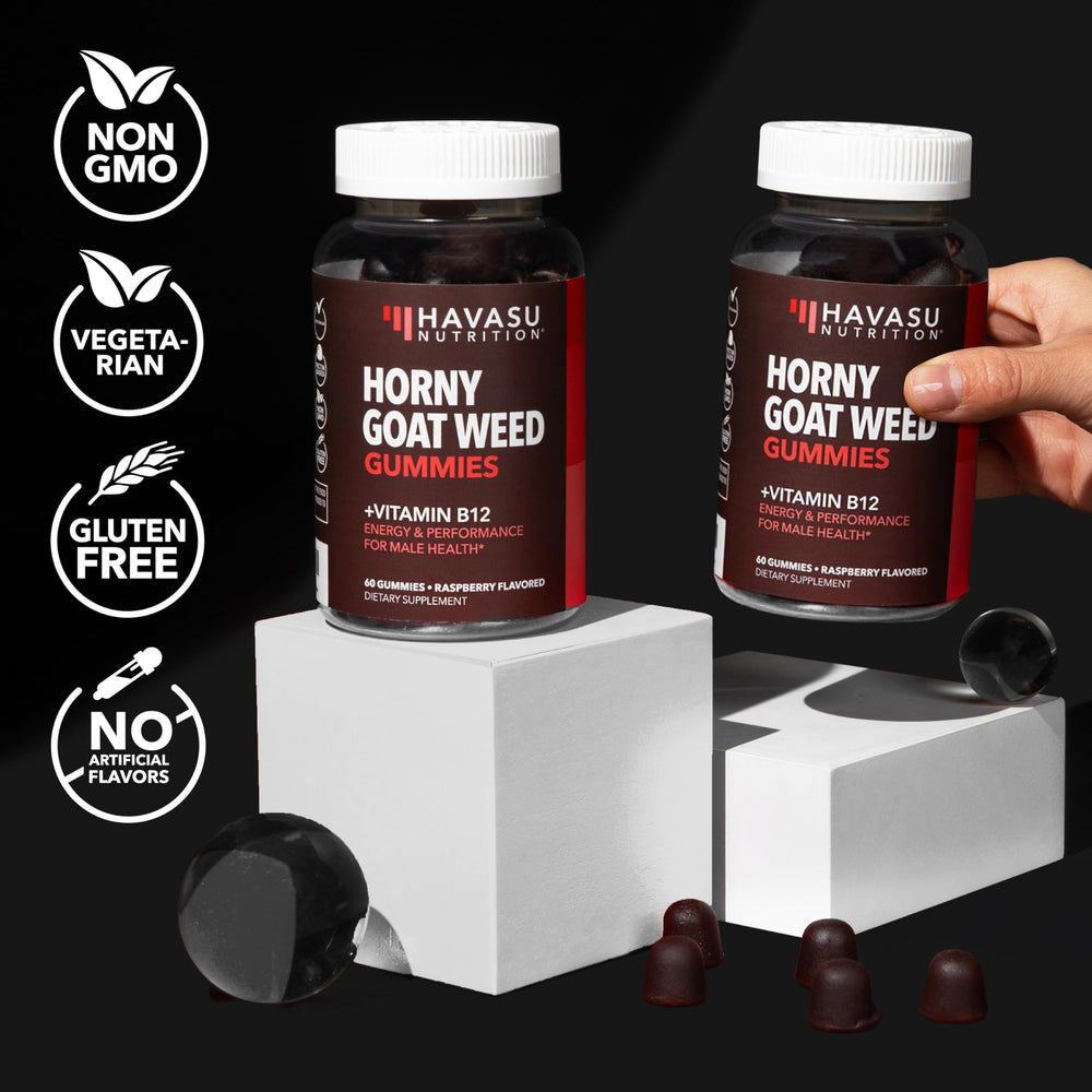 Active man lifestyle with Horny Goat Weed Gummy supplement