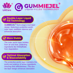 Active 5-MTHF, TMG, choline, and magnesium gummies cross-section