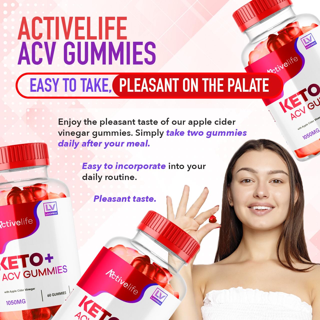 ActivLife Keto ACV Gummies close-up of gummies