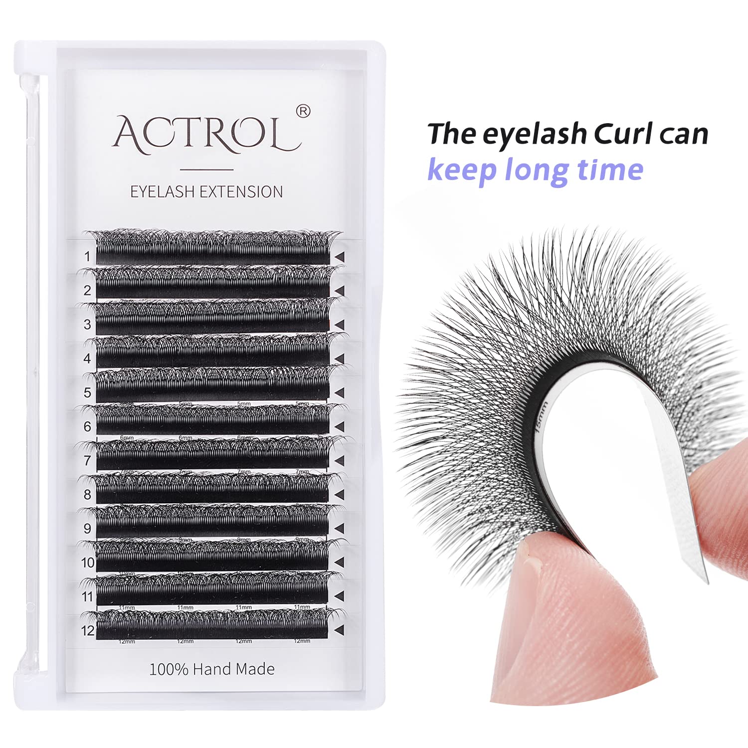 ACTROL 4D W Lashes curl stability for consistent lift throughout wear.