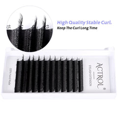 ACTROL W premade double fan lashes simplify precise application