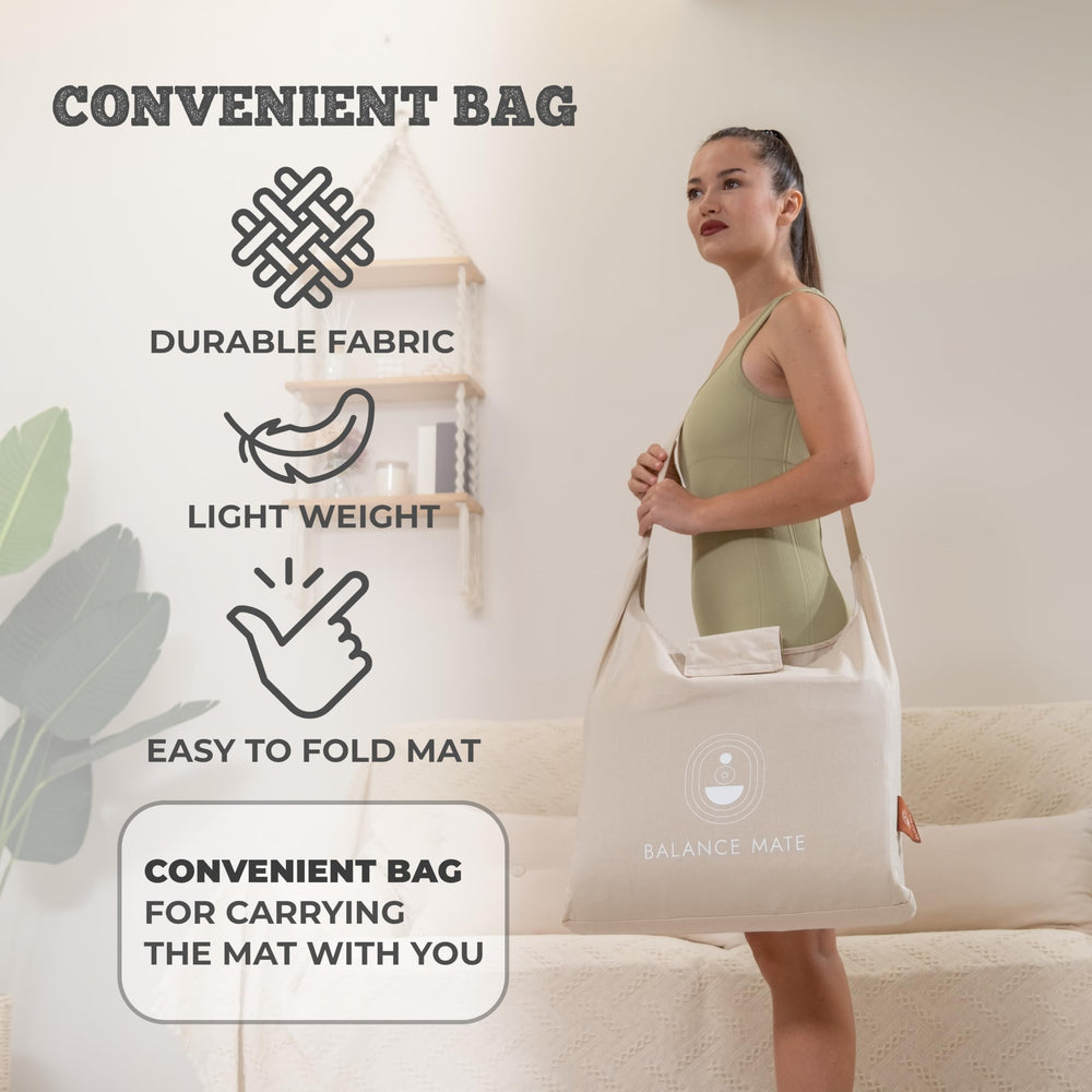 Carry bag included for travel and storage.
