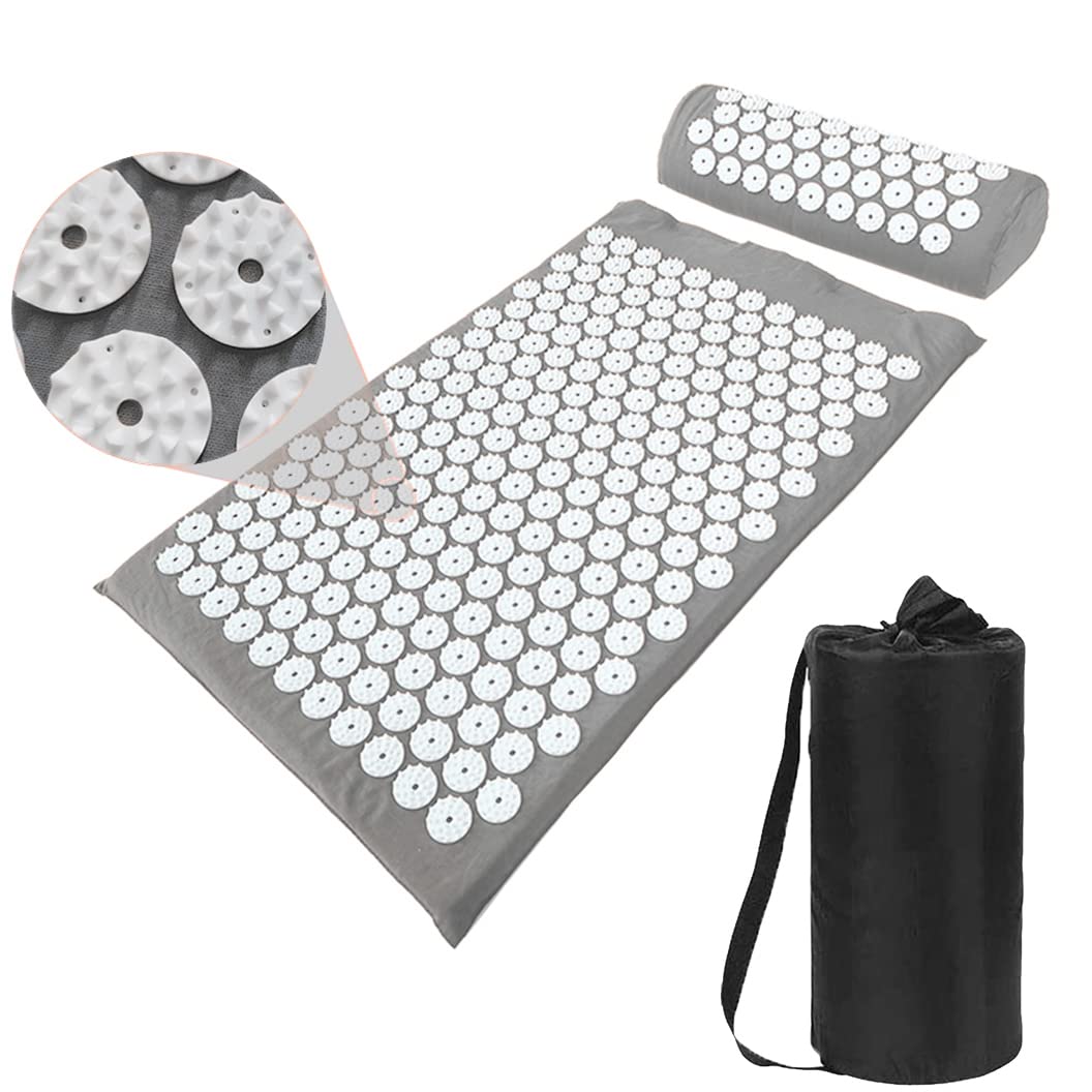 Front view of gray Acupressure Mat