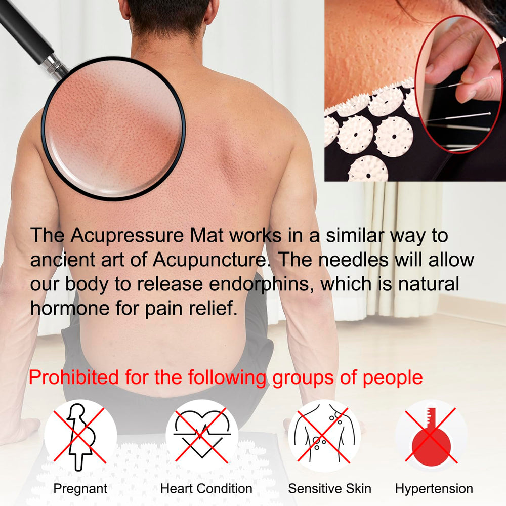 Side view of gray Acupressure Pillow