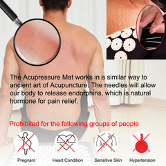 Side view of gray Acupressure Pillow