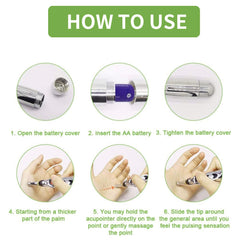 Five massage heads of the acupuncture pen