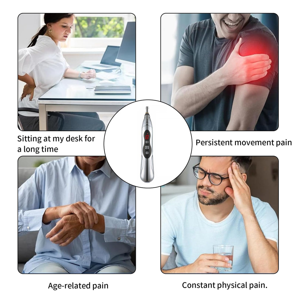Meridian stimulation and acupoint activation with the pen