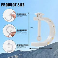 Compact, travel-friendly pressure point massage tool