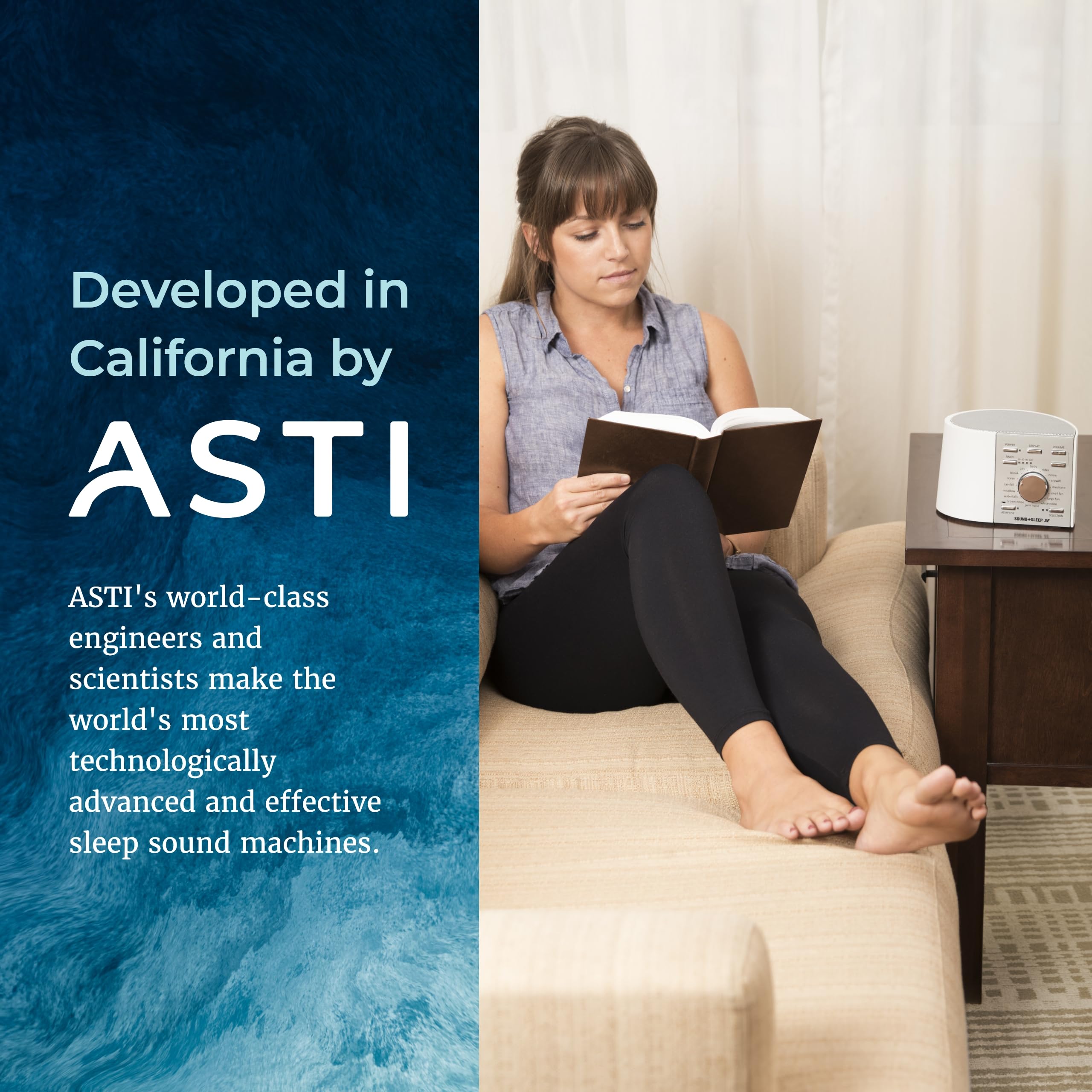 Adaptive Sound Technologies Sound Sleep SE ambient design supports relaxation