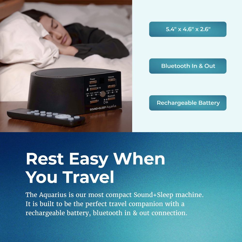 Aquarius headphone jack close-up emphasizes private listening during quiet time.