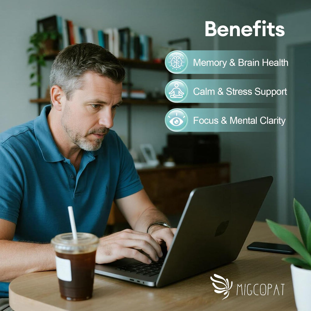 Adaptogen blend featuring Ashwagandha, Rhodiola, and L-Theanine