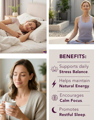 Adaptogen blend of ashwagandha, L-theanine, and rhodiola