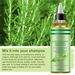 Addabst rosemary mint scalp massage scene suggesting circulation boost for hair.