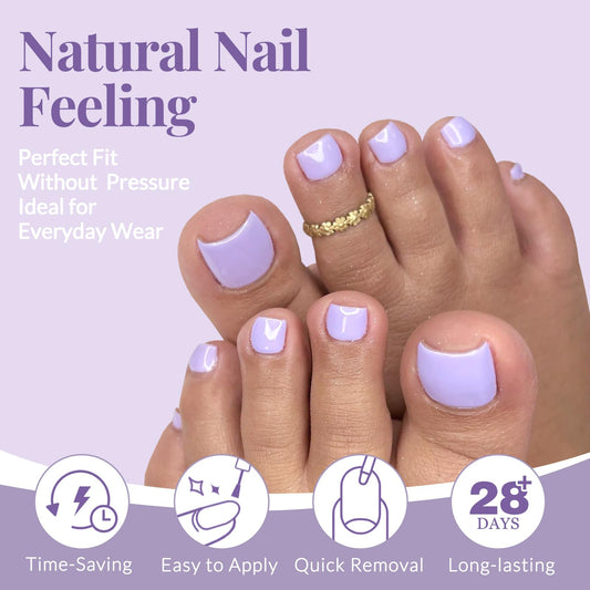 AddFavor adhesive tabs sheets facilitate quick, secure toe nail application.