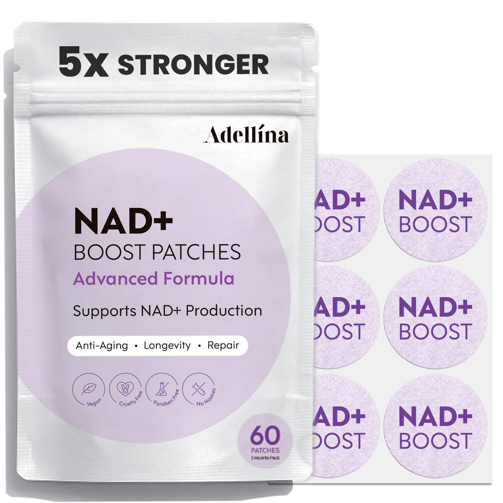 Sealed packaging and storage pouch for Adellina NAD+ Patches