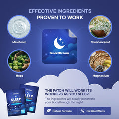Ingredients blend: Valerian Root, Lavender, Hops, Melatonin