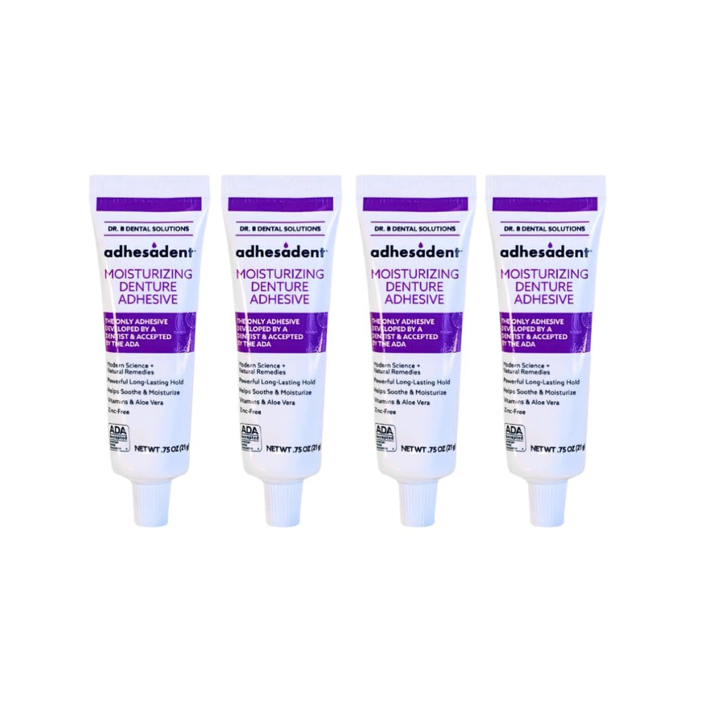 Adhesadent Moisturizing Denture Adhesive bottle front