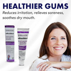 Illustration of long-lasting denture hold
