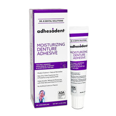 Adhesadent Moisturizing Denture Adhesive tube with packaging
