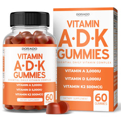 ADK Gummies Vitamin D3 K2 Raspberry 60-count bottle