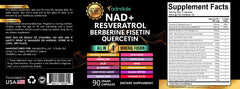 90-count bottle of Adndale NAD Resveratrol supplement