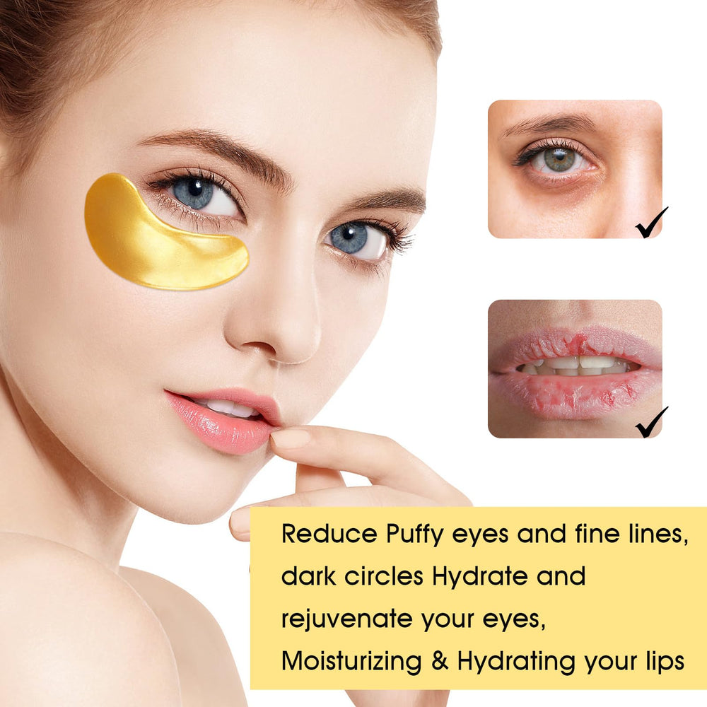 Adofect collagen eye mask closeup texture reveals smooth, hydrated eye area.