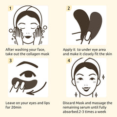 Adofect under eye patches packaging close-up showcasing individual sachets