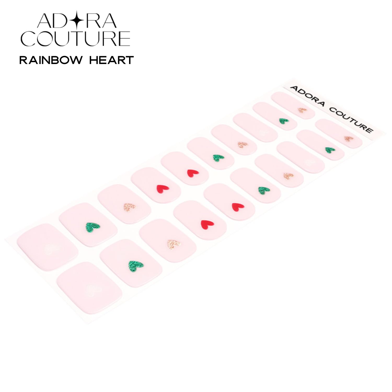 Adora Couture salon quality gel strips offer long lasting, chip free wear