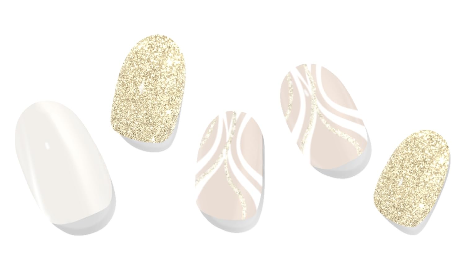 Adora Couture semi-cured nail strips with easy removal for natural nails.