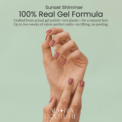 Adora Couture UV-light cure session delivers a durable, glossy finish.