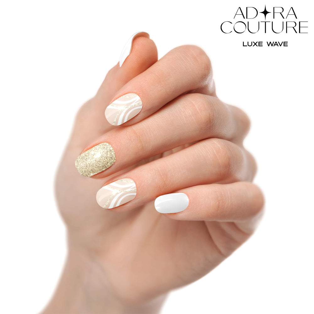 Adora Couture UV light required to cure strips for lasting shine.