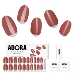 Adora Couture Wine Stain gel nail strips for at-home salon-quality manicure